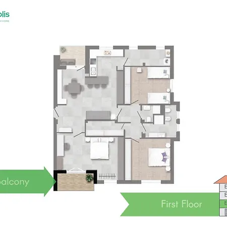 Apartmán Modern 3 Bedroom With Balcony Steps From San Siro By Rentopolis