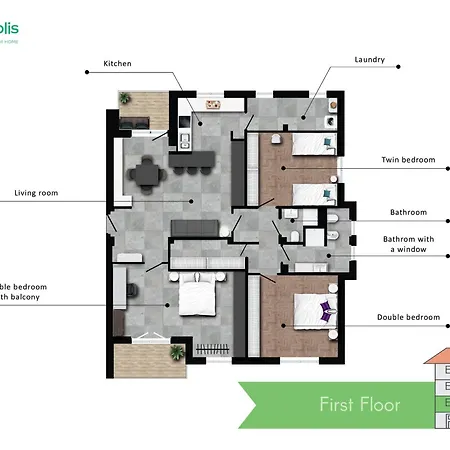 Modern 3 Bedroom With Balcony Steps From San Siro By Rentopolis